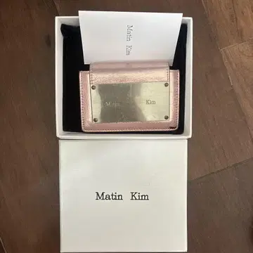 마뗑킴 실버 가죽 카드 케이스