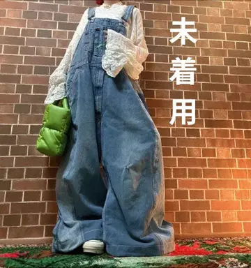 magoo 리메이크 빈티지 데님 오버롤 살로펫 구제 의류