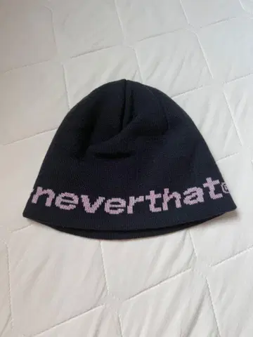 neverthat 로고 니트 모자 비니