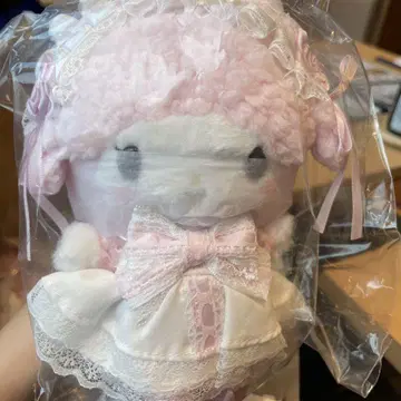 마이 스위트 피아노 마스코트 홀더 화이트 프릴 디자인