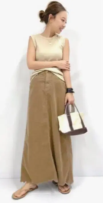 Deuxieme Class SURT 코듀로이 맥시 스커트