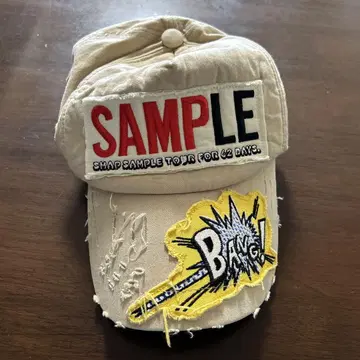 [ 새상품급 ] SMAP 굿즈 베이지 캡 SAMPLE 자수 포함