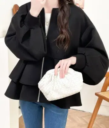 노카라 자켓 프릴