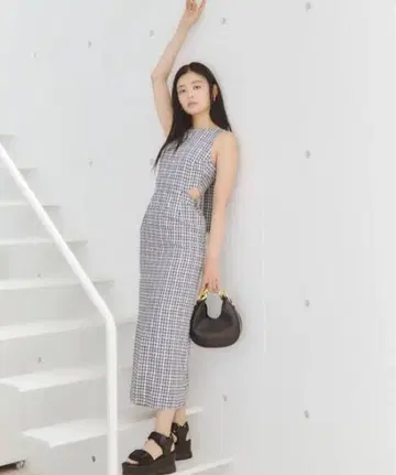 SNIDEL 백 디자인 I 라인 원피스