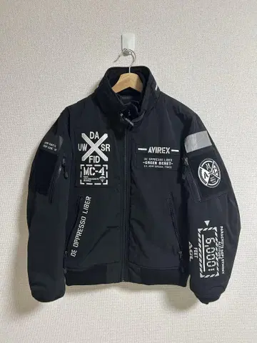 AVIREX GREEN BERET 블랙 플라이트 자켓