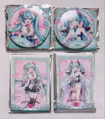 VOCALOID 하츠네 미쿠 중국 한정판 굿즈 캔뱃지 카드