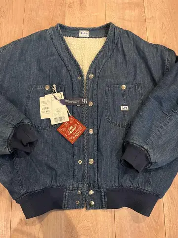 택 포함 새상품 Lee 보아 데님 자켓 화이트 리버서블
