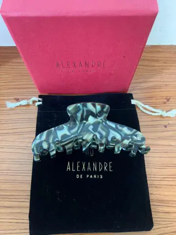 새상품급 ALEXANDRE DE PARIS 카모플라쥬 헤어 클립