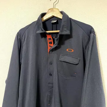 Oakley 오클리 긴팔 피케 셔츠 XL 사이즈 네이비 골프 롱폴로