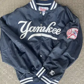 90s/양키스/MLB/나일론 바시티 자켓