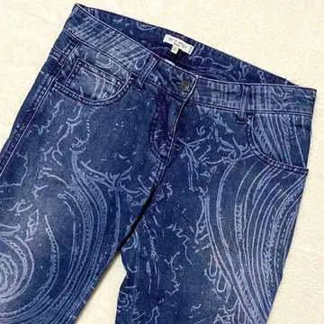 [ 새상품급 ] ETRO 페이즐리 무늬 데님 팬츠 사이즈 27