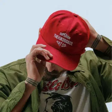 the h.w.dog BIKERS CAP red 바이커스캡