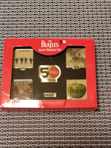 [ 한정품 ] THE BEATLES 비틀즈 자켓 50주년 핀 배지 세트