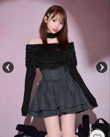 미셸 마카롱 슬림 레그 스커트 M