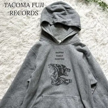 TACOMA FUJI RECORDS 후드티 곰 프린트