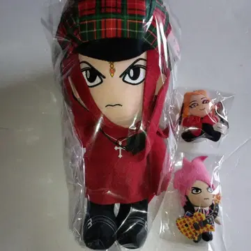 HIDE YOSHIKI 봉제 인형 키링 3종