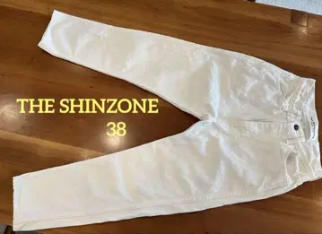 THE SHINZONE 화이트 아이보리 스트레이트 데님