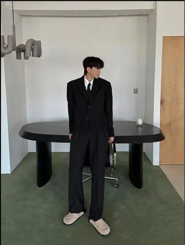 ASCLO 유스 오버핏 크롭 블레이저