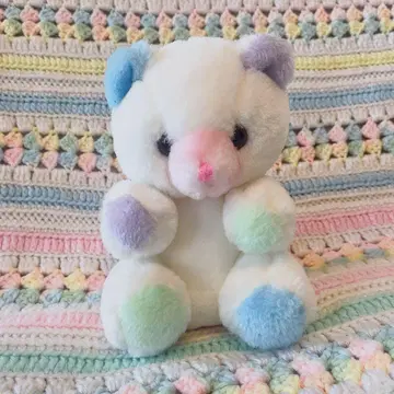 빈티지 파스텔 컬러 곰