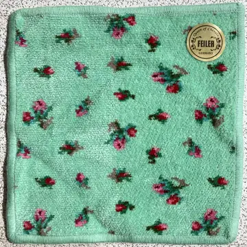 FEILER 페이 타월 손수건 리아로즈 그린 약 21cm