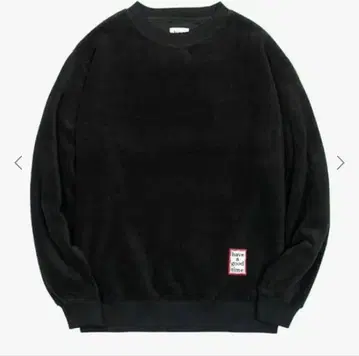 Have a Good Time 블랙 플리스 맨투맨 S