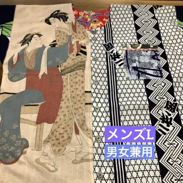 코이구치 셔츠 스모 유카타 리메이크 우키요 수건 일본풍 패턴 용