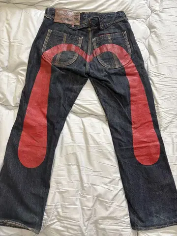 EVISU YAMANE 에비수 남성용 데님 팬츠 빅 카모메