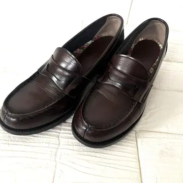 HARUTA 하루타 로퍼 브라운 4.5cm 힐 일본제