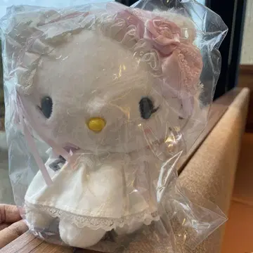 챠미키티 봉제 인형 화이트 프릴 디자인 산리오