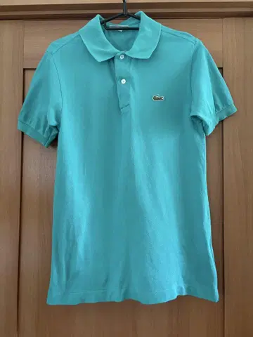 LACOSTE 터콰이즈 피케 셔츠 사이즈 3