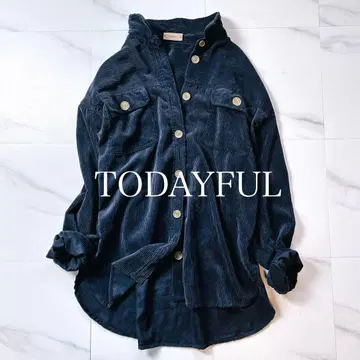 새상품급 TODAYFUL 워셔블 오버 사이즈 코듀로이 셔츠