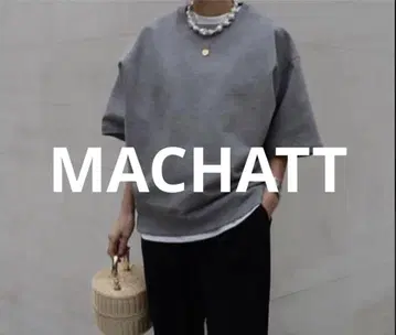 MACHATT 오버 사이즈 반팔 맨투맨 티셔츠