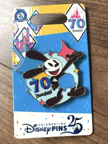 캘리포니아 디즈니 70주년 핀 배지 오즈왈드 디즈니랜드