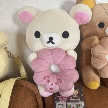 도넛 마쿠마쿠 봉제 인형 (리락쿠마 x 미스터도넛 코리락쿠마