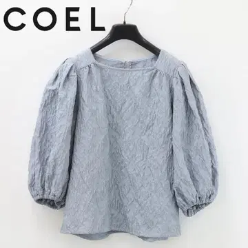B7813 COEL 코엘 엠보싱 자카드 블라우스 풀오버 F