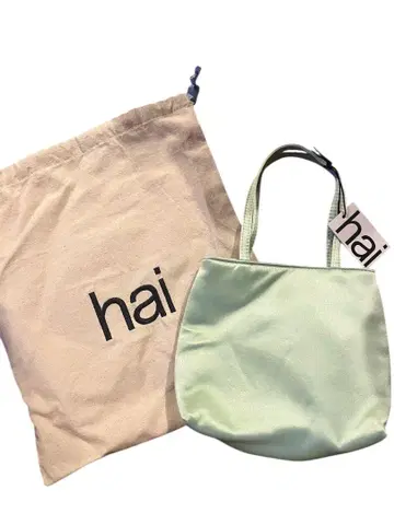 새상품 hai 미니백 라이트 그린 수납 가방 포함