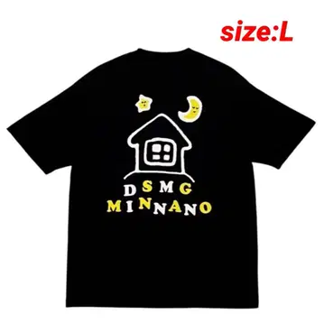 [ 미사용 새상품 ] minnano x DSMG 콜라보 T셔츠 L 사이즈