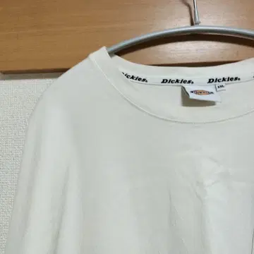 Dickies 화이트 긴팔 티셔츠
