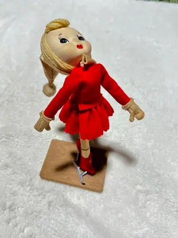 쇼와 레트로 포즈 인형 피겨 스케이팅 여아 레어 레트로