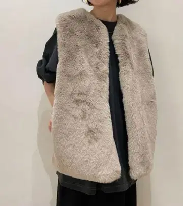 오메카시 퍼 베스트 사이즈 F