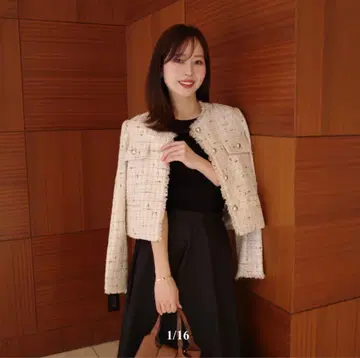 미사용 새상품 enue mix tweed jacket