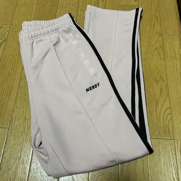 NERDY 핑크 사이드 스트라이프 저지