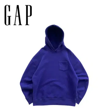 GAP 갭 00s 무지 맨투맨 후드티 포켓 부착 퍼플