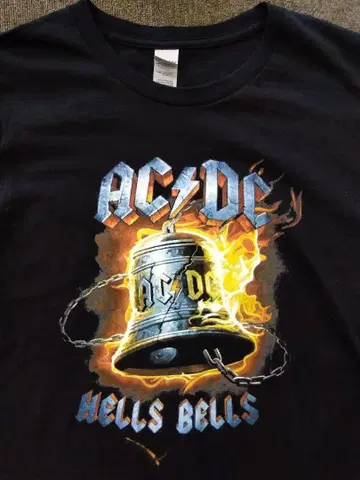 AC/DC 밴딩 티셔츠 L 사이즈 GILDAN