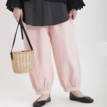 사만사 모스모스 면린넨 벌룬 팬츠 (핑크)