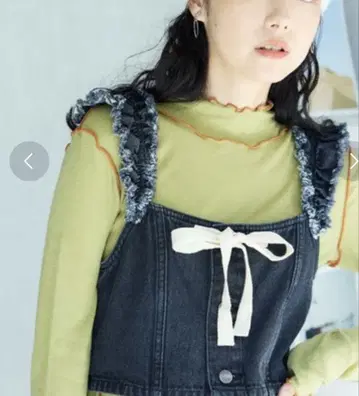 리본 포함 프린지 뷔스티에