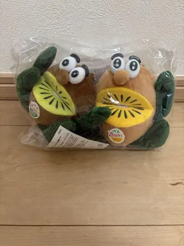 Zespri 키위 브라더스 마스코트 파우치 2개 세트 GLOW