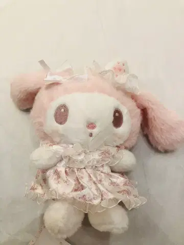 화이트 딸기 티타임 시리즈 후와쿠타 봉제 인형 마이멜로디 산리오