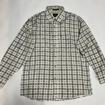 아르마니 익스체인지 BD 긴팔 셔츠 격자 무늬