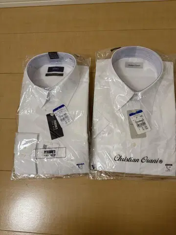 PERSON'S & Christian Orani 와이셔츠 2장 세트